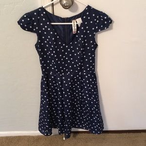 Polka Dot Cap Sleeve Dress